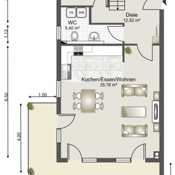 Grundriss 1. Obergeschoss Grundriss 1. Obergeschoss