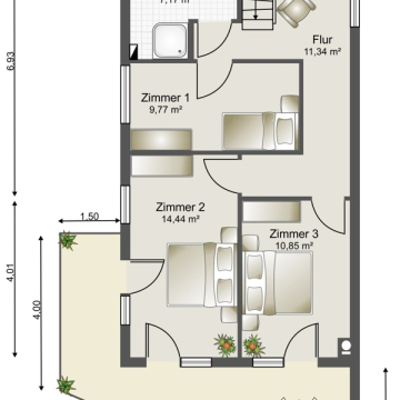 Grundriss 2. Obergeschoss Grundriss 2. Obergeschoss